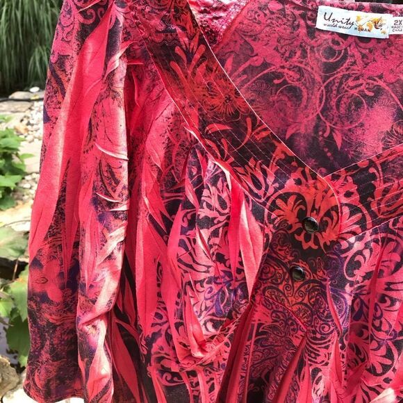 Fuchsia Pink Pullover Tunic - Picture 4 of 10